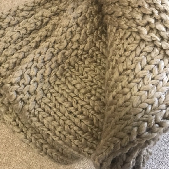 Other - Cozy Wool Knit Throw Blanket